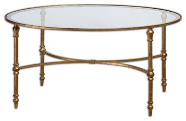 Vitya from Houzz Oval Glass Coffee Table, Brass Coffee, Traditional Coffee Table, Iron Coffee Table, Oval Coffee Tables, Gold Coffee Table, Coffee Tables For Sale, Table Cafe, Cool Coffee Tables