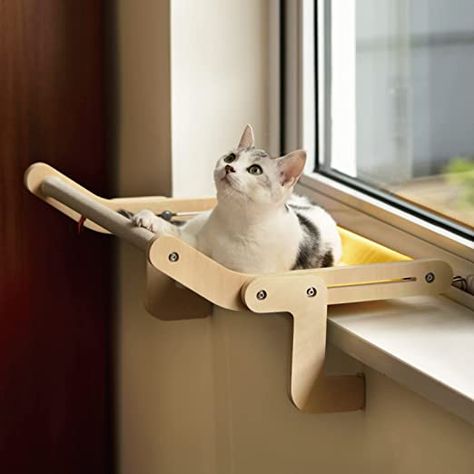 Hammock Diy, Cat Window Bed, Cat Window Hammock, Chat Diy, Hammock Seat, Cat Window Perch, Window Perch, Diy Hammock, Indoor Hammock