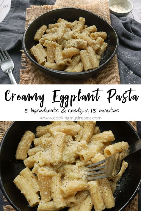 Eggplant Recipes With Pasta, Eggplant Ricotta Pasta, Eggplant Alfredo Recipes, Ivory Eggplant Recipes, Vegan Eggplant Pasta Recipes, Roasted Eggplant Pasta Sauce, Eggplant Sauce Recipes, Eggplant Pasta Sauce Recipe, Aubergine Pasta Sauce