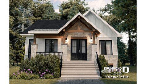 Drummond House Plans, Farmhouse Style House Plans, Casa Exterior, Cottage Plan, Farmhouse House, Modern Cottage, Country Bedroom, House Plans Farmhouse, Modern Farmhouse Plans