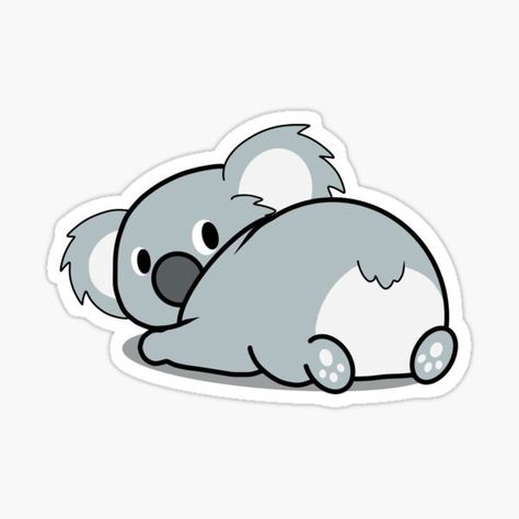 Koala Sticker, Colour Gray, Cute Koala, Cute Easy Drawings, Coloring Stickers, Aesthetic Stickers, Cute Cartoon Wallpapers, Ux Design, Cartoon Wallpaper