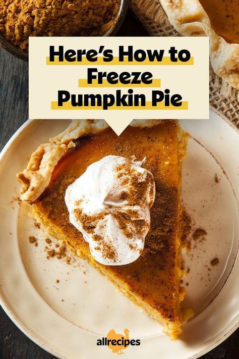 How To Freeze Pumpkin Pie, Make Ahead Pumpkin Pie, Can You Freeze Pumpkin Pie, Freezing Pumpkin Pie, Freezing Pies How To, Pies That Can Be Frozen, Make Ahead Pies To Freeze, How To Freeze Pies, Leftover Pumpkin Pie Recipes