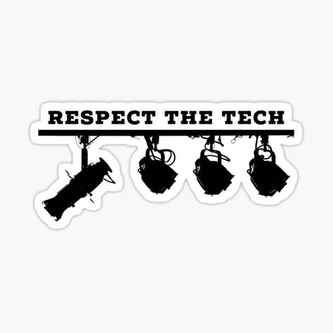 Tech Theatre Stickers | Redbubble Theatre Stickers, Tech Stickers, Theatre Tech, Tech Theatre, Cinema Gift, Stage Crew, Theatre Lighting, Theatre Problems, Ghost Light