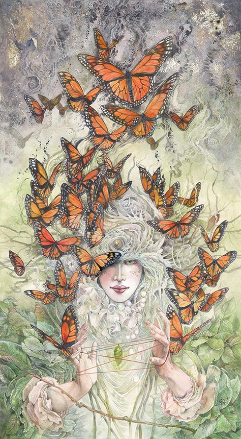 Stephanie Law, Art Papillon, Painting Animals, Butterfly Art Painting, Cats Cradle, Art And Illustration, Butterfly Art, Framed Canvas Prints, Classic Art