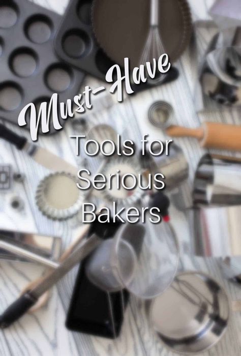 Home Bakery Must Haves, Baking Equipment Kitchen Tools, Baking Must Haves, Home Bakery Kitchen, Bakers Pantry, Baking Tools Organization, Baking Tools And Equipment, Creative Pastries, Baking Essentials Tools