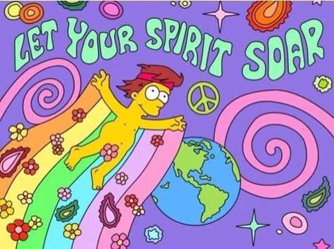 let ur spirit soar Flowers, The Simpsons, Peace Signs, We Heart It, Lost, Rainbow, Signs