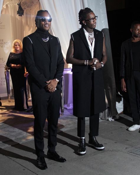 Future and young thug Future Outfits Rapper, Young Thug Outfits, Young Thug And Future, Future And Young Thug, Young Thug Aesthetic, Future Pluto, Wallpaper Rap, Final Fantasy Type 0, Future Rapper