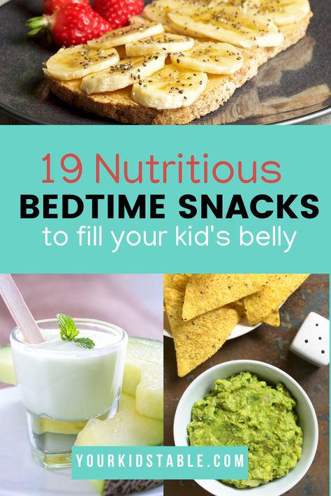 Pre Bedtime Snacks, Healthy Filling Snacks For Kids, Good Bedtime Snacks, Kids Bedtime Snacks, Best Nighttime Snacks, Healthy Bedtime Snacks For Kids, Toddler Bedtime Snack Ideas, Filling Bedtime Snacks, Bedtime Snacks For Adults