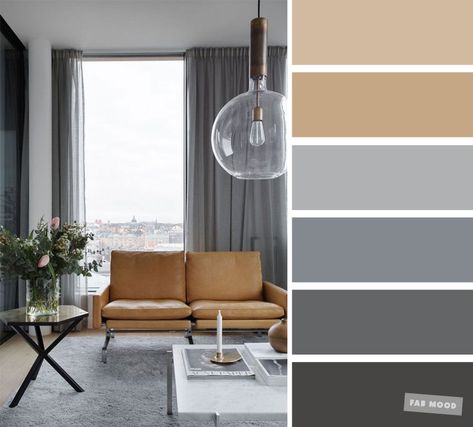 The best living room color schemes - Neutral and grey color palette - Fabmood | Wedding Colors, Wedding Themes, Wedding color palettes Colour Schemes, Indian Living Rooms, Living Room Color Schemes, Grey Color Palette, Room Color Schemes, Room Color, Best Living Room, Grey Color, Color Schemes