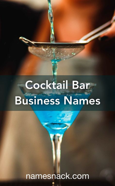 10 enticing name ideas for your cocktail bar business. Bartender Name Ideas, Cute Mobile Bar Names, Cocktail Bar Names Ideas, Bar Names Catchy, Cocktail Names Creative, Mobile Bartending Business Names, Drink Names Creative, Mobile Bar Names, Mobile Bar Name Ideas