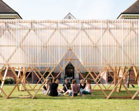 Pavilion Architecture, Urban Rooms, Fasad Design, Wooden Pavilion, Temporary Architecture, Pavilion Plans, University Of Reading, Glass Pavilion, Pavilion Design