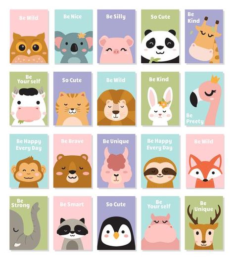 Kids Branding Design, Stickers Ideas, Cartoon Monkey, Happy Birthday Wallpaper, Birthday Illustration, Stickers Aesthetic, Cute Animal Illustration, Printable Illustrations, Animal Cards