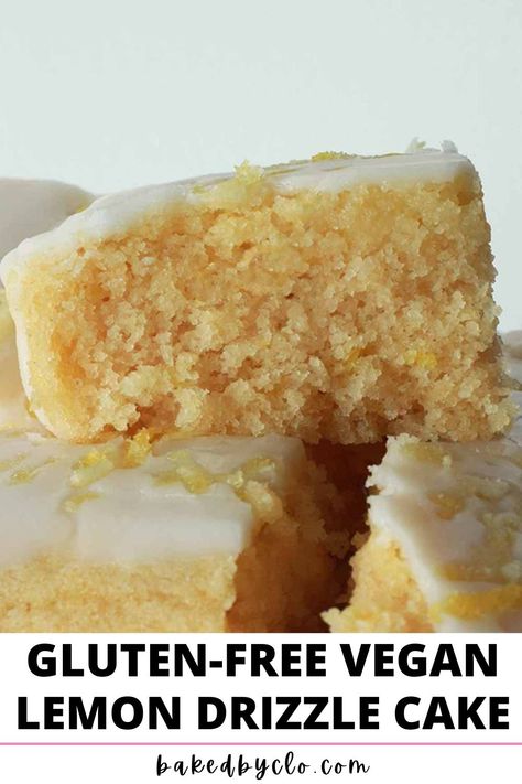 Vegan Gluten-Free Lemon Drizzle Cake Dairy Free Lemon Cake, Gluten Free Lemon Drizzle Cake, Vegan Lemon Drizzle Cake, Gluten Free Dairy Free Cake, Foods Diabetics Should Avoid, Gluten Free Lemon Cake, Dairy Free Cake Recipe, Vegan Gluten Free Cake, Glutenfri Baking