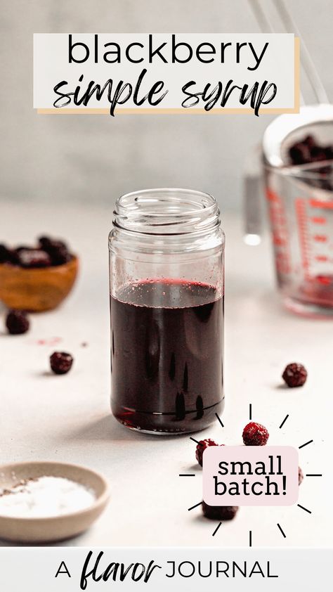 Blackberry Simple Syrup Blackberry Syrup For Drinks, Blackberry Syrup Recipe, Blackberry Liqueur Recipes, Blackberry Simple Syrup, Simple Syrup Recipe, Eagle Brand Milk, Syrup Recipes, Blackberry Syrup, Ranch Ideas