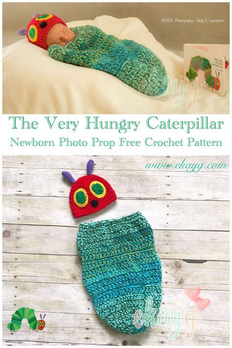 Bubbles Craft, Caterpillar Crochet, Crochet Baby Cocoon Pattern, Crochet Newborn Outfits, Baby Cocoon Pattern, Crochet Children, Crochet Baby Costumes, Crochet Cocoon, Props Free