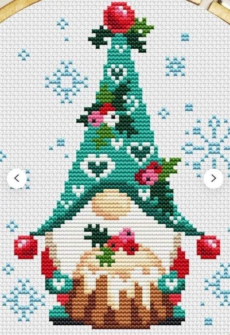 Gonk Cross Stitch, Cross Stitch For Beginners, Prepare For Christmas, Diy Natal, Holiday Cross Stitch Patterns, Gnome Cross Stitch, Cross Stitch Beginner, Holiday Cross Stitch, Xmas Cross Stitch