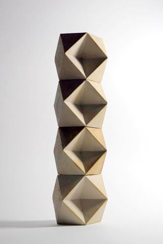 the best time of the day: richard sweeny. Richard Sweeney Paper Sculptures, Geometric Paper Sculpture, Origami Shapes Geometry, Module Sculpture, Volume Sculpture, Richard Sweeney, Paper Structure, Slab Ceramics, Dimensional Shapes