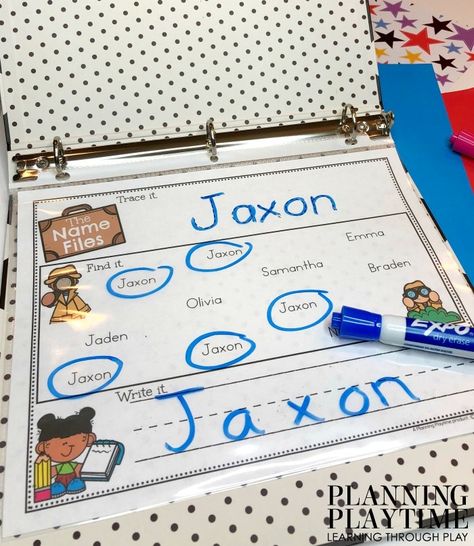 Name Practice Activities, Preschool Name Recognition, Name Activities Preschool, Kindergarten Names, Freetime Activities, Preschool Names, Name Practice, Homeschool Preschool Activities, Prek Classroom