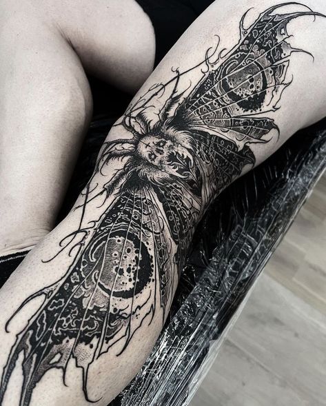 Sensory Processing Disorder Tattoo, Gothic Full Sleeve Tattoos, Crazy Back Tattoos, Dark Goth Tattoos, Decaying Tattoo, Blegh Deathcore Tattoo, Gothic Half Sleeve Tattoo, Witchy Sleeve Tattoos For Women, Dark Back Tattoos