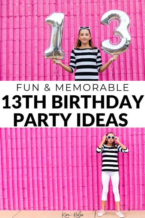 Girls 13th Birthday Ideas, Small Birthday Ideas, 13th Birthday Party Ideas, 13th Birthday Party Ideas For Girls, Teen Girl Birthday Party, 13th Birthday Party, Small Birthday Parties, Thirteenth Birthday