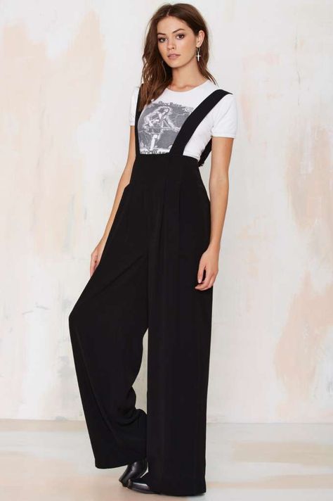 Nasty Gal Buckled Down Suspender Pant - Pants | Rompers + Jumpsuits | Rompers + Jumpsuits | Pants Pant Romper, Suspender Pants, Pantalon Large, Jumpsuit Fashion, Girls Fashion Clothes, Girly Outfits, Outfits Casuales, Tulum, Suspenders