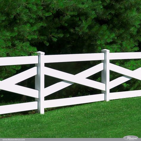 Lattice Fence Panels, Post And Rail Fence, Horse Fence, Vinyl Privacy Fence, Pvc Fence, Timber Fencing, Front Fence, Future Garden, White Fence