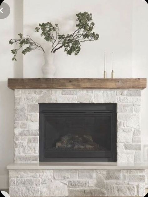 Fireplace Mantels Stone Wall, Mirrors By Fireplace Living Rooms, White Stone And Shiplap Fireplace, Fireplace Mantels With Built Ins, Matte Tile Kitchen Backsplash, Stone Fireplace Windows On Each Side, Redone Stone Fireplace Ideas, Opening Wall Between Dining And Living Room, Vent Free Fireplace