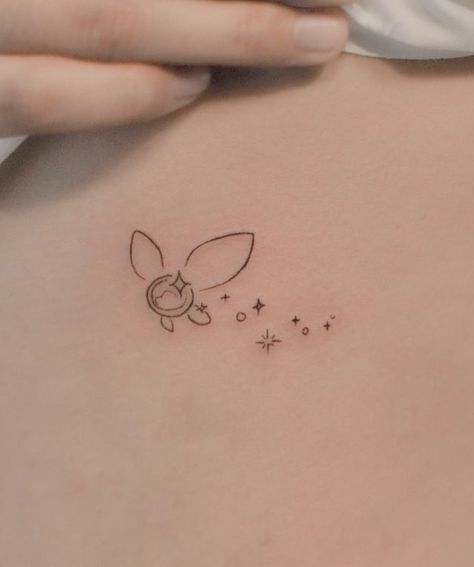 Zelda Tattoo Simple, Micro Line Tattoo, Cute Nerdy Tattoos, Legend Of Zelda Fairies, Fairy Zelda Tattoo, Legend Of Zelda Fairy Tattoo, Paopu Fruit Tattoo, Minimalist Zelda Tattoo, Fairytail Tattoos Ideas