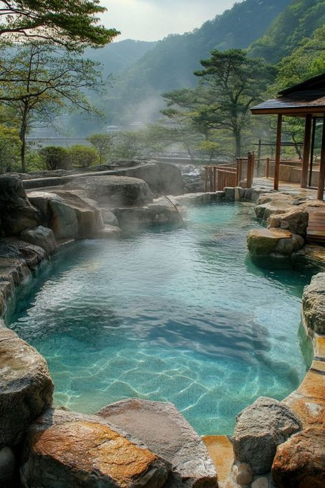 Relax in Japan's Hot Springs During Winter♨️ Winter is the perfect time to visit Japan's hot springs (onsen). Enjoy a relaxing soak surrounded by snowy landscapes in places like Hakone and Nagano. 🌿❄️ #HotSprings #WinterTravel #Japan #Onsen Japan Onsen, Hakone Japan, Onsen Bath, Onsen Japan, Japanese Onsen, Japanese Hot Springs, Japan Winter, Spring In Japan, Japanese Style House