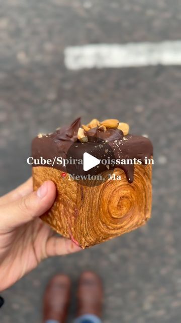 Cornersofboston on Instagram: "Cube ⬜️/Spiral 🟤 croissants in 📍Newton, Ma - @lakonparis.patisserie   This cafe is definitely worth it. I have heard of long lines and fast sell outs.  I recommend coming in early. I stopped by on a Friday around 11am. Let me know what your favorite pastry 🥐 was!  #boston #dayinmylife #newtonma  #cornersofboston #coffee #bostonrestaurants #bostonfood #coffeeshops #spiralcroissant #cubecroissant #croissant #viral  Coffee shops in Boston Cute places in Boston Cube croissant  Spiral croissant" Spiral Croissant, Cube Croissant, Cute Places, Places In Boston, Boston Food, Boston Restaurants, Eat Local, Coffee Shops, In Boston