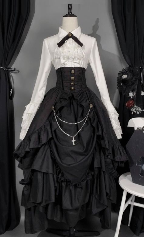 New Release: 『☆-The Night of Eternal Life-☆』 #GothicLolita Blouse, Corset Skirt, Underskirt and Short Pants

◆ Shopping Link >>> https://lolitawardrobe.com/the-night-of-eternal-life-gothic-lolita-blouse-corset-skirt-underskirt-and-short-pants_p7691.html Underskirt Outfit, Gothic Victorian Dresses Short, Victorian Short Dress, Clothes With Corset, Corset Pants Outfit, Short Dress With Corset, Corset With Pants, Gothic Black Skirt For Cosplay, Victorian Gothic Outfit