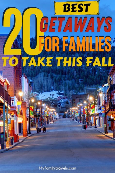 Take a vacation and getaway this fall. Take a road trip to see the colorful autumn landscape throughout New England, make plans for the best outdoor weekend getaway to see a state/national park, or take an extended Fall break to see your favorite cities. Here are great travel destinations and trip ideas for kids covering fall foliage, autumn festivals, and some are out of the way spots in the United States that locals love to visit! #falldrives#fallroadtrip #fallweekends #falltrips Fall Break Family Vacation, Fall Break Ideas, Fall Weekend Trip, Fall Weekend Getaway, Affordable Family Vacations, Midwest Vacations, Weekend Family Getaways, Best Weekend Trips, Long Weekend Trips