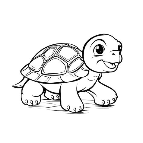 Premium Vector | Coloring pages turtle in black and white coloring Animals Little cute turtle Turtle Clipart Black And White, Turtle Colouring Pages, Coloring Pages Turtle, Turtle Black And White, Vector Coloring Pages, Animals Free Printable, Pictures Of Turtles, Cute Coloring Pages For Kids, Turtle Coloring