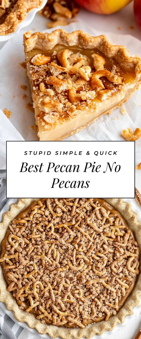 Image for Best Pecan Pie No Pecans Faux Pecan Pie Nut Free, Pecan Pie Without Pecans, Pecanless Pecan Pie, Pecan Pie Desserts, Pecan Pie Recipes, Easy Pecan Pie, Best Pecan Pie, Pecan Pie Easy, Thanksgiving 2024