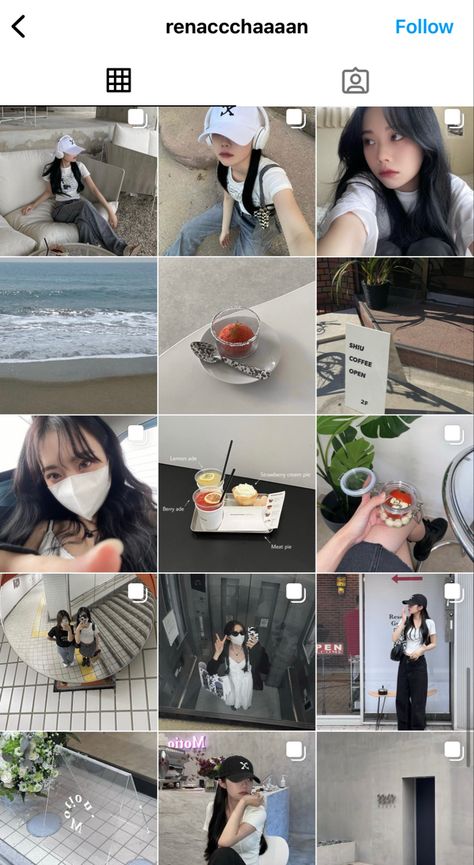 Instagram Polaroid Feed, Douyin Instagram Feed, Instagram Feed Inspo Aesthetic Korean, Instagram Feed Ideas Korean, Insta Account Ideas Aesthetic, Kpop Idol Instagram Feed, Korean Style Instagram Feed, Insta Feed Korean, Insta Feeds Idea