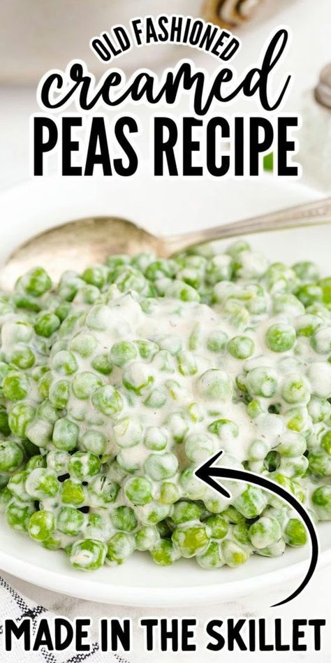 Creamed Peas Creamed Peas, Holiday Side Dish, Easy Peasy Recipes, Quick Dishes, Dinner Side, Cozy Dinner, Holiday Side, Easy Cream, Pea Recipes