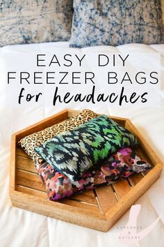 As a life long migraine sufferer, these easy DIY freezer bags are my favorite natural way to find fast relief from all kinds of headaches. The weight of these bags helps relieve tension, stress and the pressure from sinus headaches. And they are perfectly safe for pregnancy and kids! Hot And Cold Packs Diy Heating Pads, Ice Pack For Headache, Ice Pack Sewing Pattern, Rice Packs Diy Heating Pads How To Make, Sewing Cold Pack, Diy Hot Cold Packs, Diy Hot And Cold Packs, Rice Ice Pack Diy, Diy Boo Boo Ice Pack