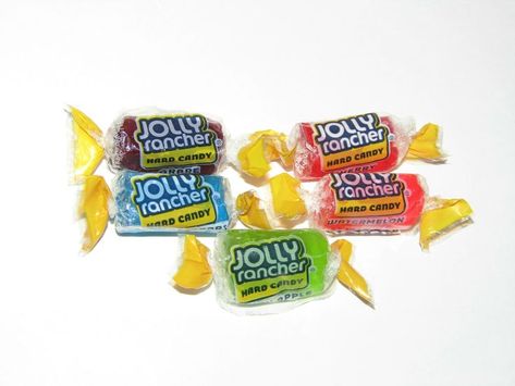 December 19th is National Hard Candy Day. Jolly Rancher flavors... Grape, Cherry Blue Raspberry, Watermelon and Green Apple Jolly Rancher Flavors, Jolly Rancher Hard Candy, Sweet Factory, Jolly Rancher, Vintage Candy, Blue Raspberry, Dessert Drinks, Hard Candy, Green Apple