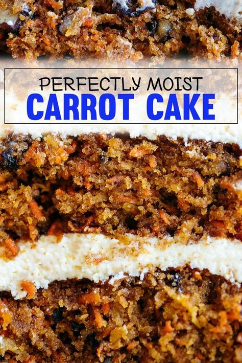 BEST Carrot Cake Recipe - How to Make Carrot Cake from Scratch. Perfectly moist with pineapple and cream cheese frosting. Garnish idea for decorating #Cake #Recipe #CarrotCake Carrot Cake Recipe With Raisins, Ultimate Carrot Cake Recipe, Best Carrot Cake Ever, Carrot Cake Recipe Homemade, Carrot Cake With Pineapple, Carrot Cake Recipe Easy, Homemade Carrot Cake, Moist Carrot Cakes, Best Carrot Cake