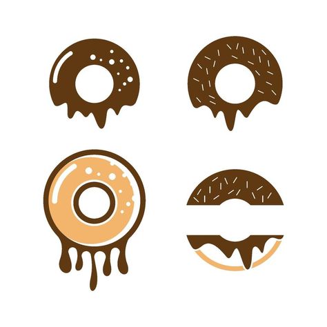 Donut logo images illustration set Mini Donut Price List, Donut Design Graphics, Doughnut Logo Design, Mini Donuts Logo Design, Donut Logo Design Branding, Mini Donuts Ideas Logo, Donut Logo Ideas, Logo Donat Design, Donut Graphic Design