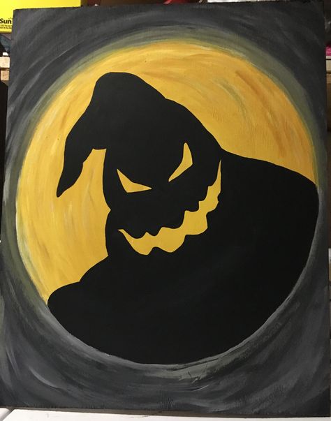 Tim Burton Painting Ideas Easy, Oogie Boogie Painting Canvas, Coraline Art Painting, Tim Burton Painting Ideas, Coraline Painting Easy, Coraline Painting Ideas, Oogie Boogie Painting, Coraline Canvas Painting, Edgy Painting Easy