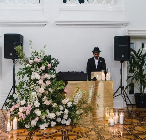 the Eventurer on Instagram: “DJ vibes for Natalie and Gerard with @rutherfordentertainment & @ivy_and_eve_flowers 💃🏻🥂 Photo: @coreywrightphotographer . . . . . . .…” Wedding Dj Booth, Wedding Dj Setup, Hey Mr Dj, Booth Wedding, Dj Setup, Dj Booth, Wedding Dj, Ivy, Dream Wedding