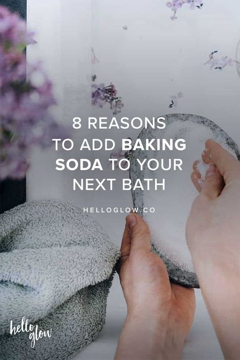 8 Reasons To Add Baking Soda to Your Next Bath - Hello Glow Baking Soda Bath Soak, Low Thyroid Remedies, Diy Shampoo Recipe, Bath Soak Recipe, Thyroid Remedies, Bath Benefits, Baking Soda For Hair, Baking Soda Bath, Epson Salt