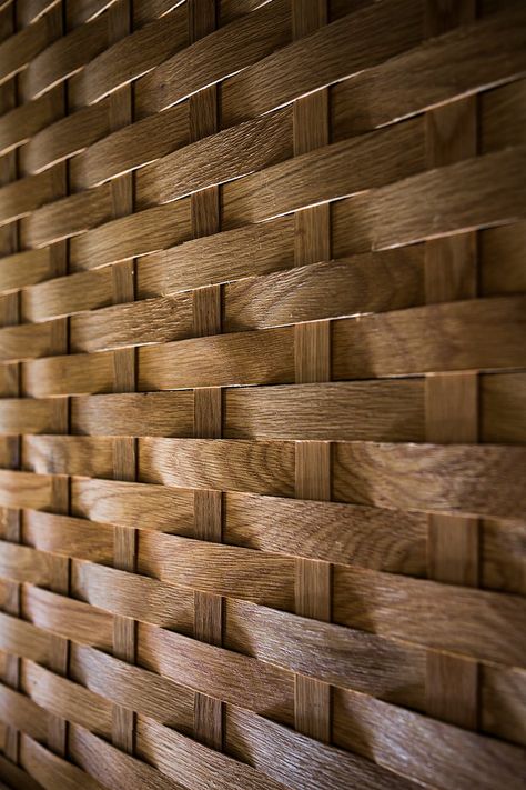 Wooden Wall Design, Wooden Tile, Wooden Wall Panels, Fa Fal, Tropical Holiday, Wood Cladding, Woven Wood, Wall Finishes, Wall Cladding