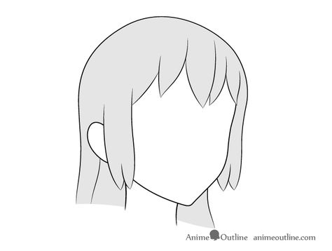 How to Draw Anime Hair in 3/4 View Step by Step - AnimeOutline Anime Ponytail, Ponytail Drawing, Hair Study, Demon Reference, Challenge Instagram, Anime Long Hair, Hair Stenciling, How To Draw Anime, Hairstyle Examples