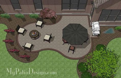 Paver Patio Installation, Patio Plan, Patio Blocks, Seat Wall, Patio Installation, Large Backyard Landscaping, Outdoor Grill Station, Patio Plans, Patio Layout