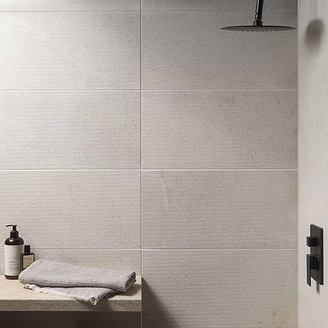 Large Shower Tile, 12x24 Tile, Shower Wall Tile, Matte Porcelain Tile, Tile Layout, Limestone Tile, Traditional Tile, Large Tile, Large Format Tile