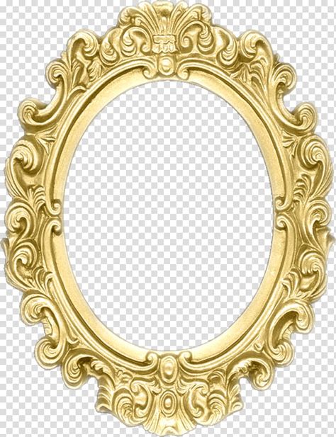 Mirror Illustration, Mirror Drawings, Gold Design Background, Baroque Mirror, Frame Illustration, Mirror Paper, Photo Elements, Gold Framed Mirror, Baroque Frames