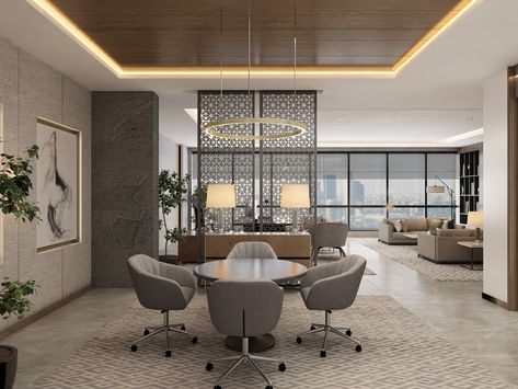 Executive Office Design Interior, Modern Arabic Interior, Arabic Interior Design, Executive Office Design, Amazing Interior Design, Meeting Room Design, Office Interior Design Modern, Modern Office Interiors, Corporate Office Design