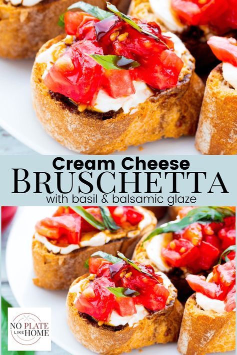 Bruschetta Recipe Cream Cheese, Brushetta Recipe Cream Cheese, Bruschetta With Cream Cheese, Brushetta Recipe Bread, Make Ahead Bruschetta, Brushetta Recipes With Balsamic, Mr Mikes Bruschetta Recipe, Brusetta Appetizer With Cheese, Cream Cheese Bruschetta